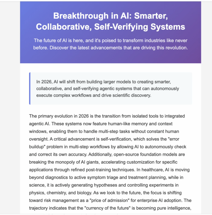 🚀 Day 1 Complete – Built My First End-to-End AI Newsletter Automation!