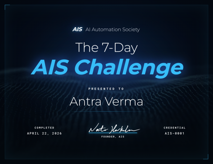 🎉 We have our FIRST graduate of the 7-Day Challenge!