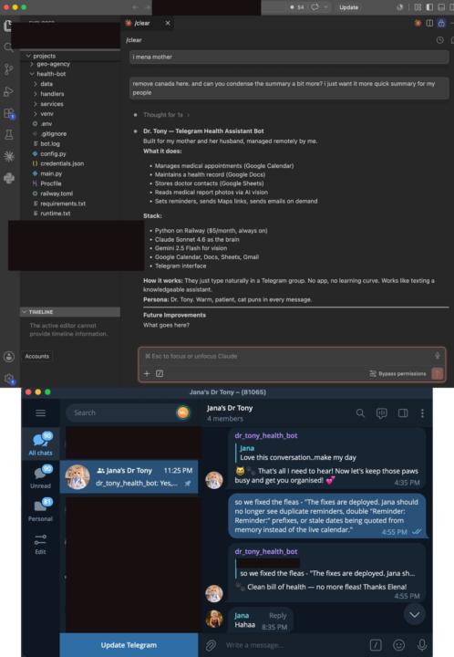 My first automation/bot delivery - Health Bot for my elderly parents