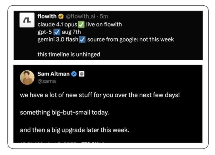 👀 GPT-5 dropping in 2 days?!