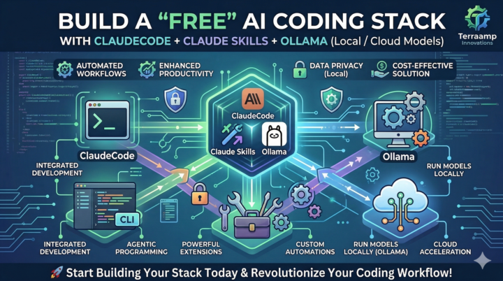 Build a “Free” AI Coding Stack with ClaudeCode + Claude Skills + Ollama (Local / Cloud Models)