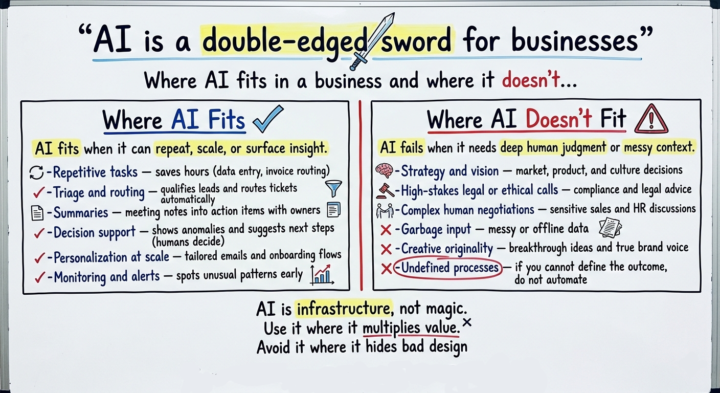 AI is a double-edged sword for the businesses