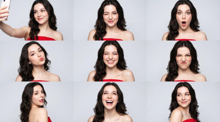 ✨ Exquisite Nine-Grid Hippocampus Expressions — A Hyper-Real Studio Portrait Experiment