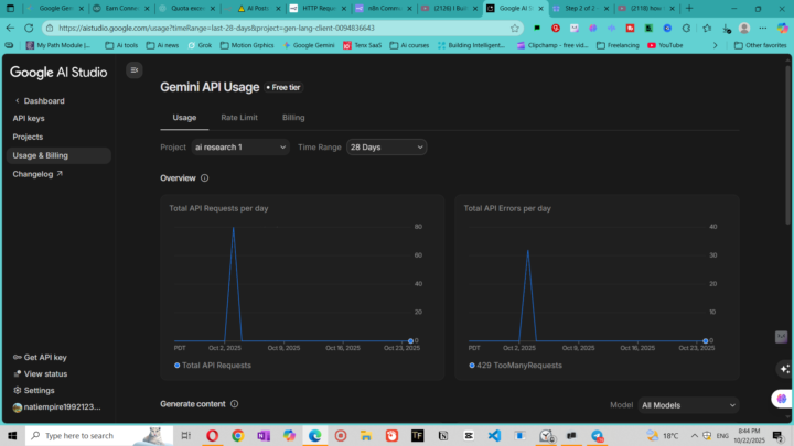 Error ⚠ You exceeded your current quota