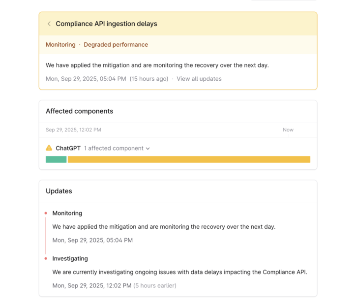 ChatGPT API Problems