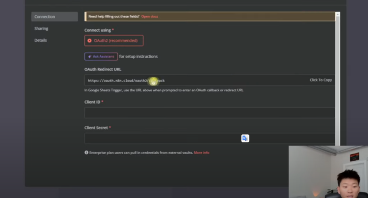 asking for help, I can't find the  OAuth Redirect URL.