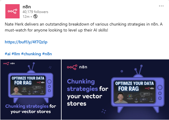 🔥n8n LinkedIn Feature