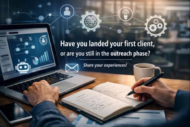 did you land your first client ?