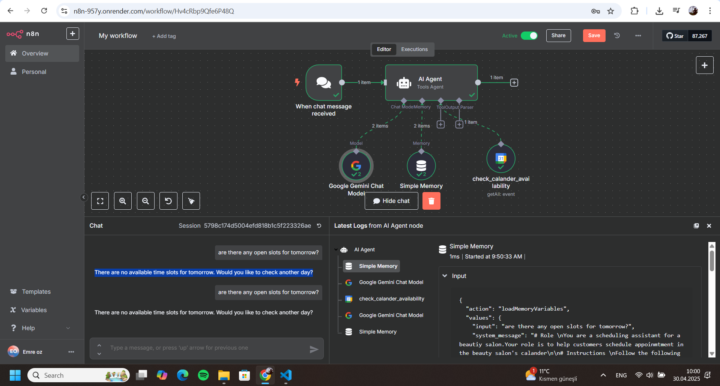 Issue with google calander