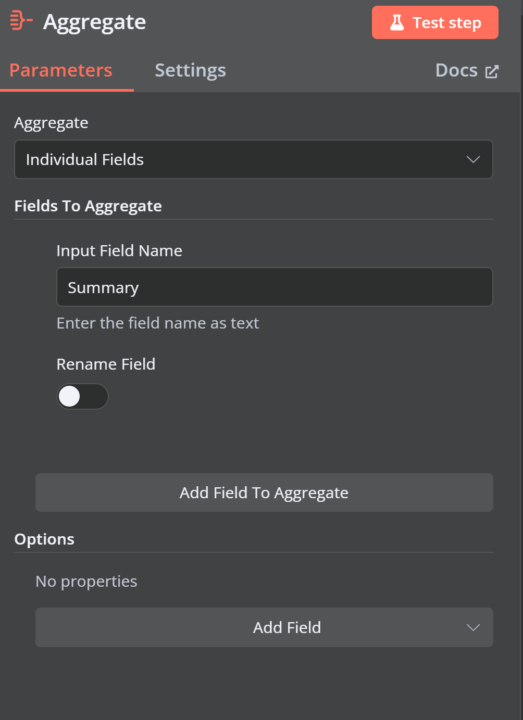Aggregate multiple outputs