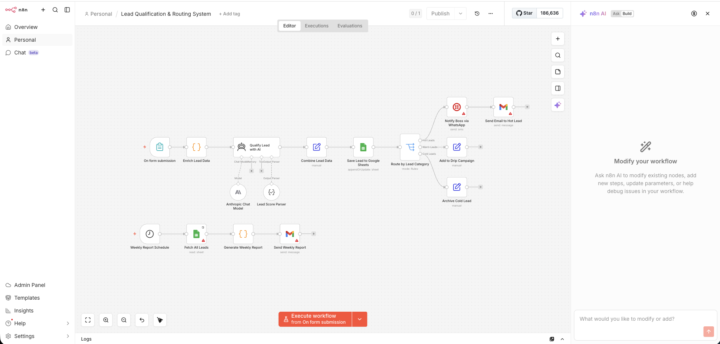 I'm wondering if n8n + the ai of n8n isn't easier to build automations than with cloude code?
