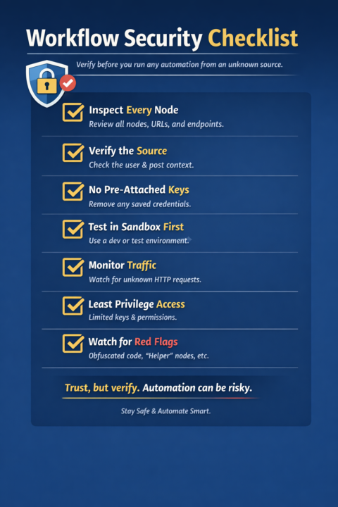 🚨 A quick security reminder about automation workflows