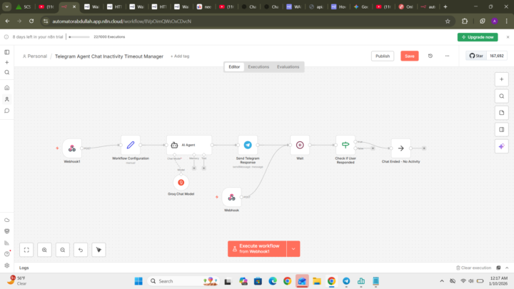 wait node on webhook call