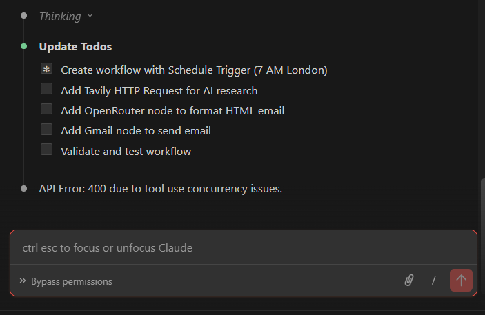 API Error 400: Claude Code in VS Code