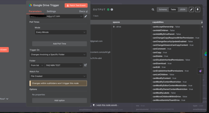 Can someone help me with a google drive error on N8N?