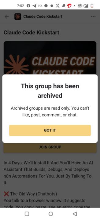 Need Help. No matter how much I click 'Got it', I just can't get in