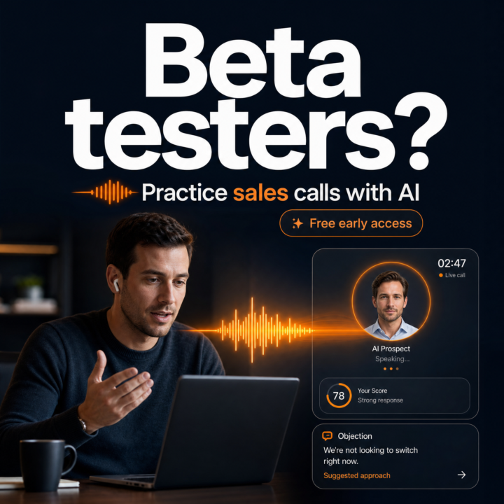 Looking for Beta Testers: AI Sales Training App (Sales Experience Welcome!)