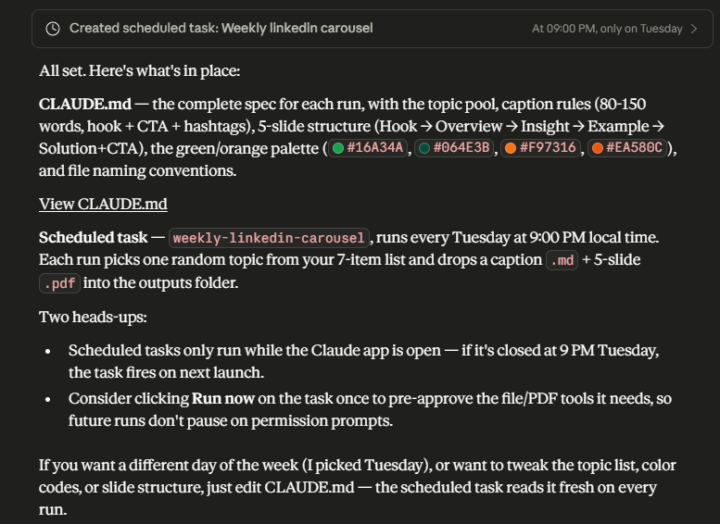 #AISChallenge- Day 6- Linkedin Content Generator