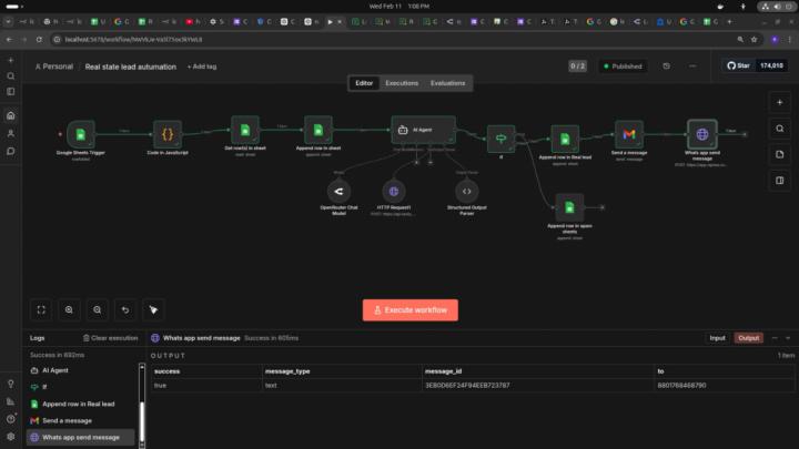 Real state agents's lead Automation -- n8n