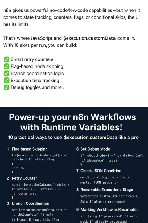 🚀 Power-up your n8n Workflows with Runtime Variables!