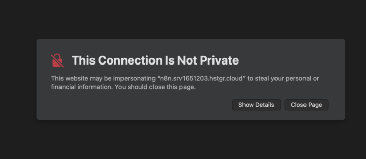 New Hostinger VPS shows https not secure - How to fix it?
