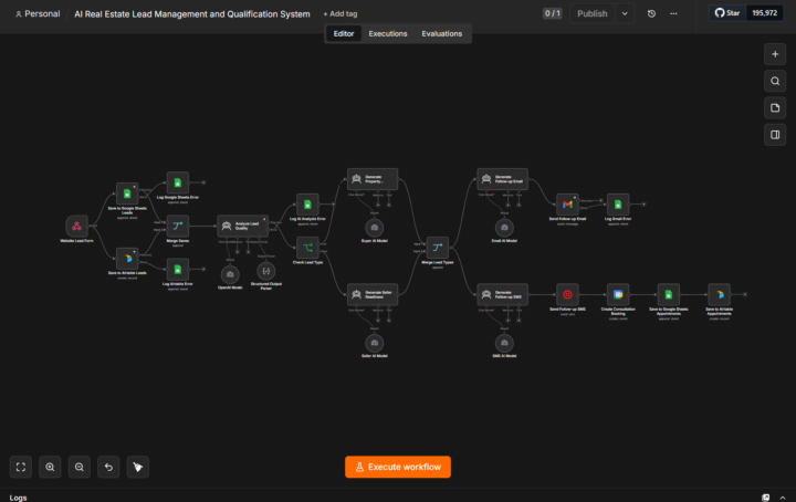 🚀 Built today: AI-Powered Real Estate Lead Management & CRM System