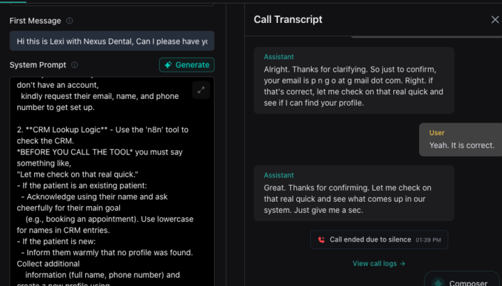 ANOTHER AI VOICE RECEPTIONIST ISSUE PLEASE SEND HELP🚨