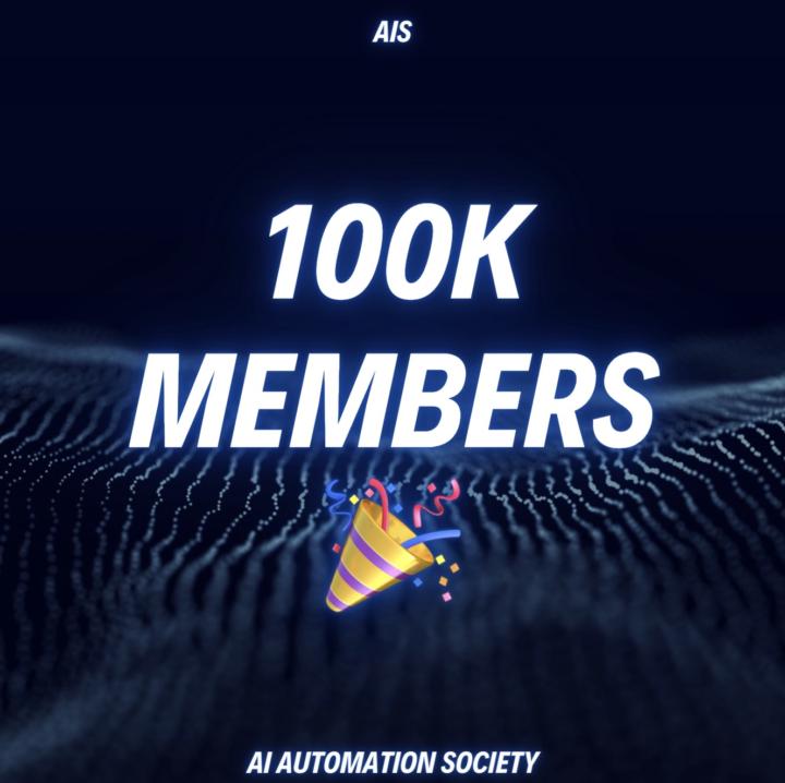 🎉 We Just Hit 100,000 Members!! 🎉