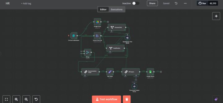 I built an HR management workflow