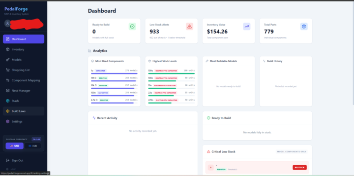Got my first 5 paid users on my inventory managment app for electronic components