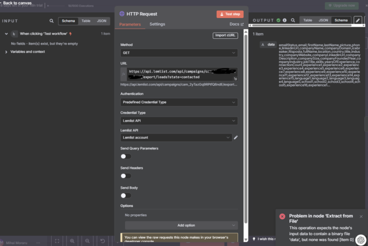 [SOLVED] Extract CSV from API and Upload to Google Sheets 😖