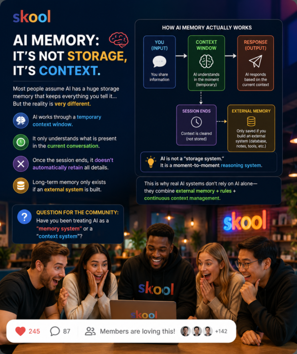 Why AI Doesn’t Remember the Way You Think