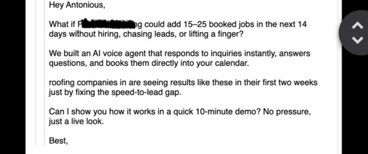 $6k Voice Agent Sold to roofing company (my script)