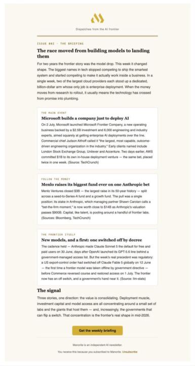 Day 1 - Newsletter