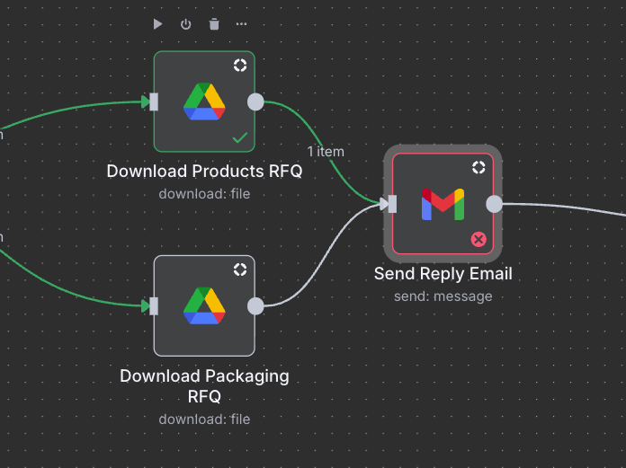How to send 2 attachments in same gmail with n8n