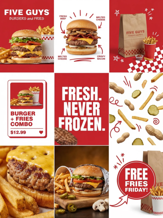 🍔 Fast food ads. No studio. No budget