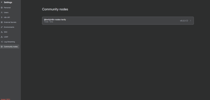 n8n Community Node Installation from Cloud 