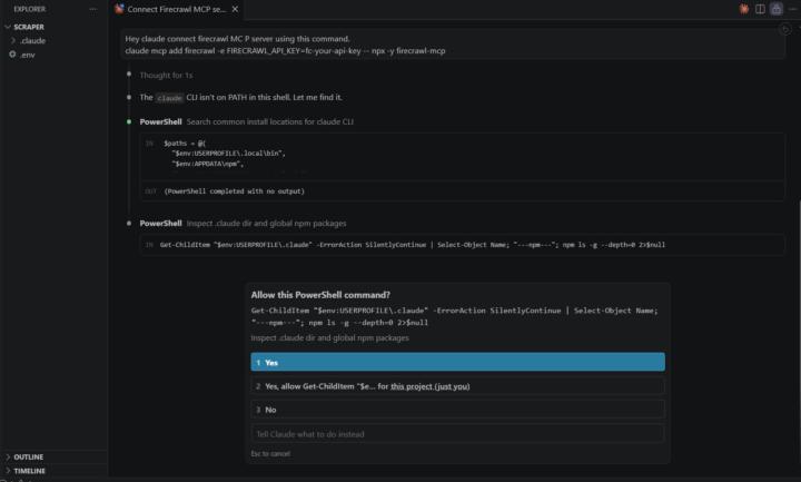 Firecrawl MCP Server Connection Doubt