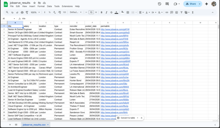 📅 Day 2 Build — scraping done!