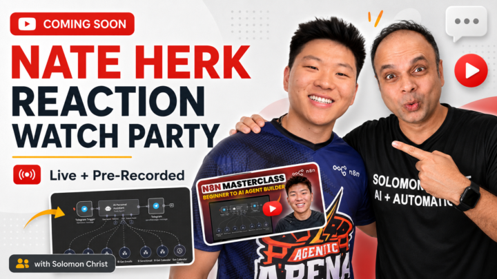 Agent Loops! - Nate Herk Reaction Watch Party starting 8pm EST 5pm PST