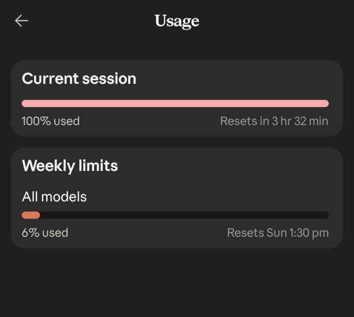 Claude's new model's usage