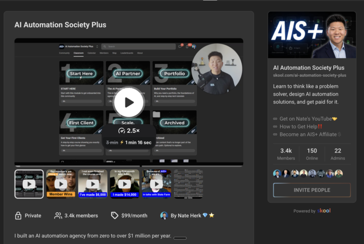 🔥AIS+ <<<< Serious about AI? You have to join Nate's Group! 🔥