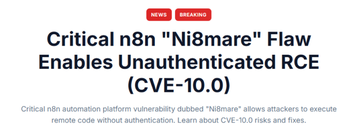 Critical n8n "Ni8mare"