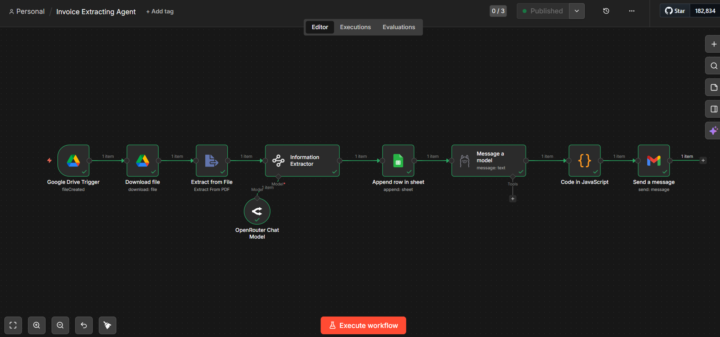 I Created AI Invoice Info Extractor + An agent on telegram that manages it!!!