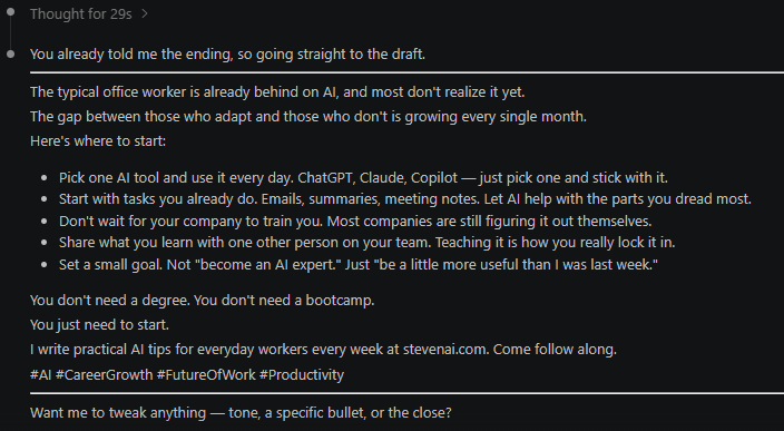 Day 3 - skill build