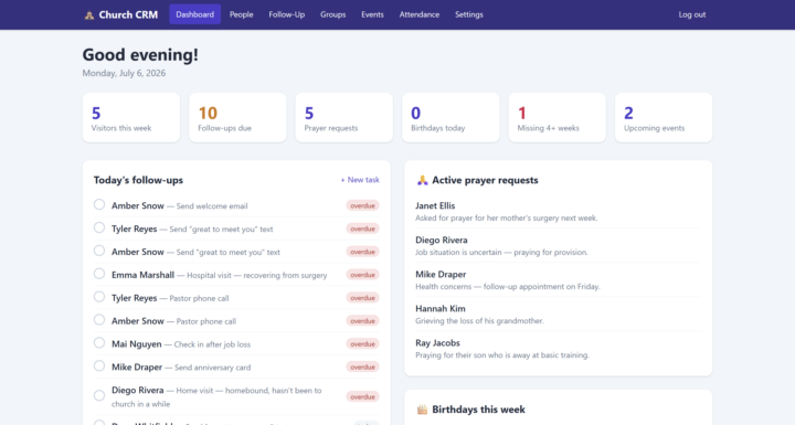 5 Days of Fable: Church CRM