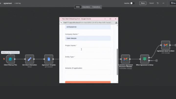 🚀 Imagine automating your client onboarding process in just a few steps.