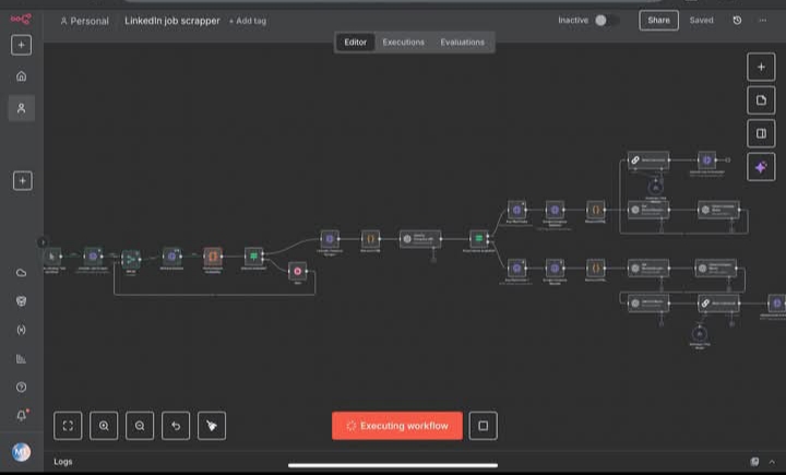 Automating LinkedIn Job Search with a Custom Scraper Workflow