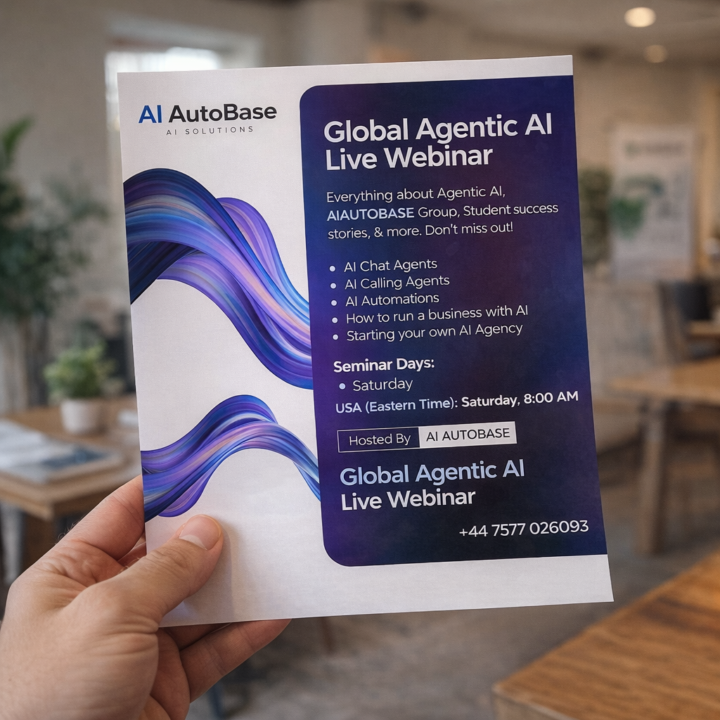 🌍 Global Agentic AI Live Webinar — Free Registration Open