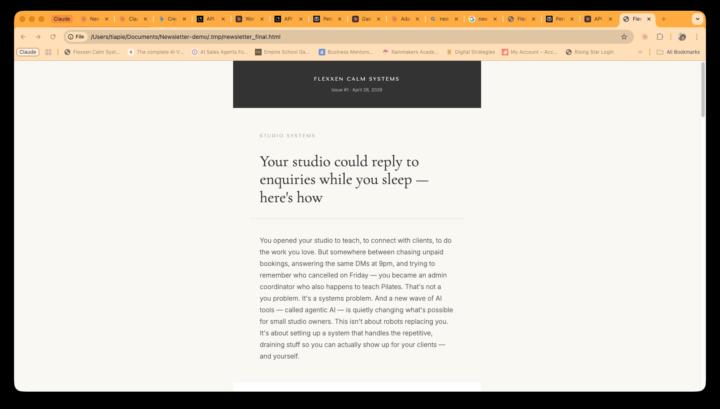 Day 1 Build - Automated Newsletter